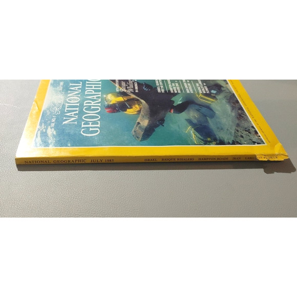 National Geographic Magazine July 1985 Basque Whaling Israel Iran Largest Flower - Picture 3 of 11